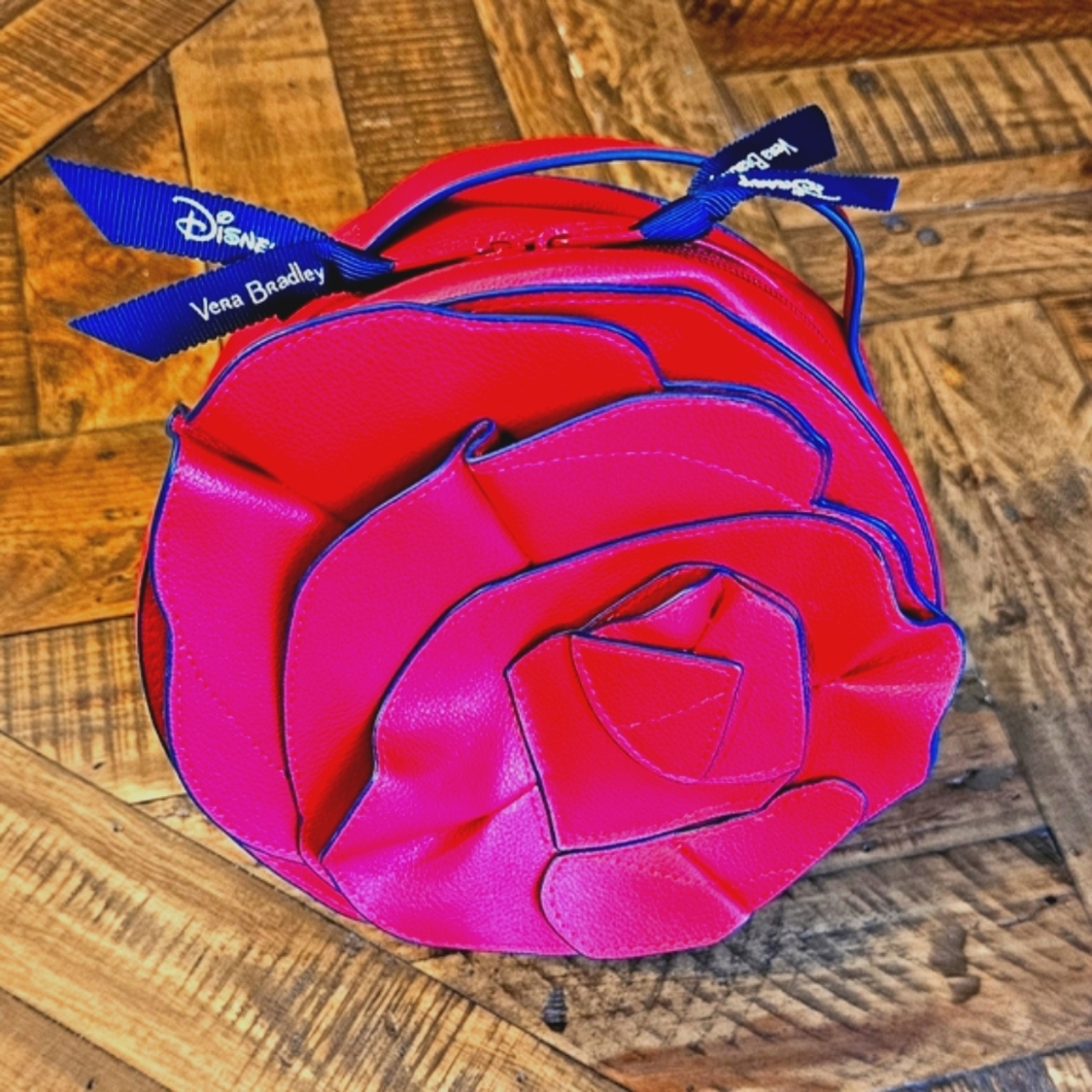 🌹Disney Enchanted Rose Cosmetic Bag - Bonjour Belle - Vera Bradley Collection🌹